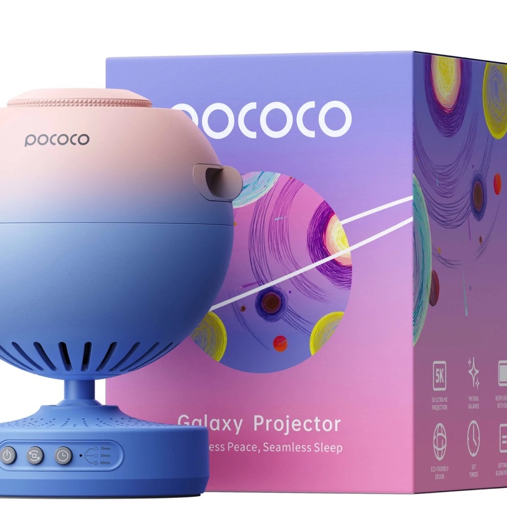 Blue and Pink Galaxy Projector